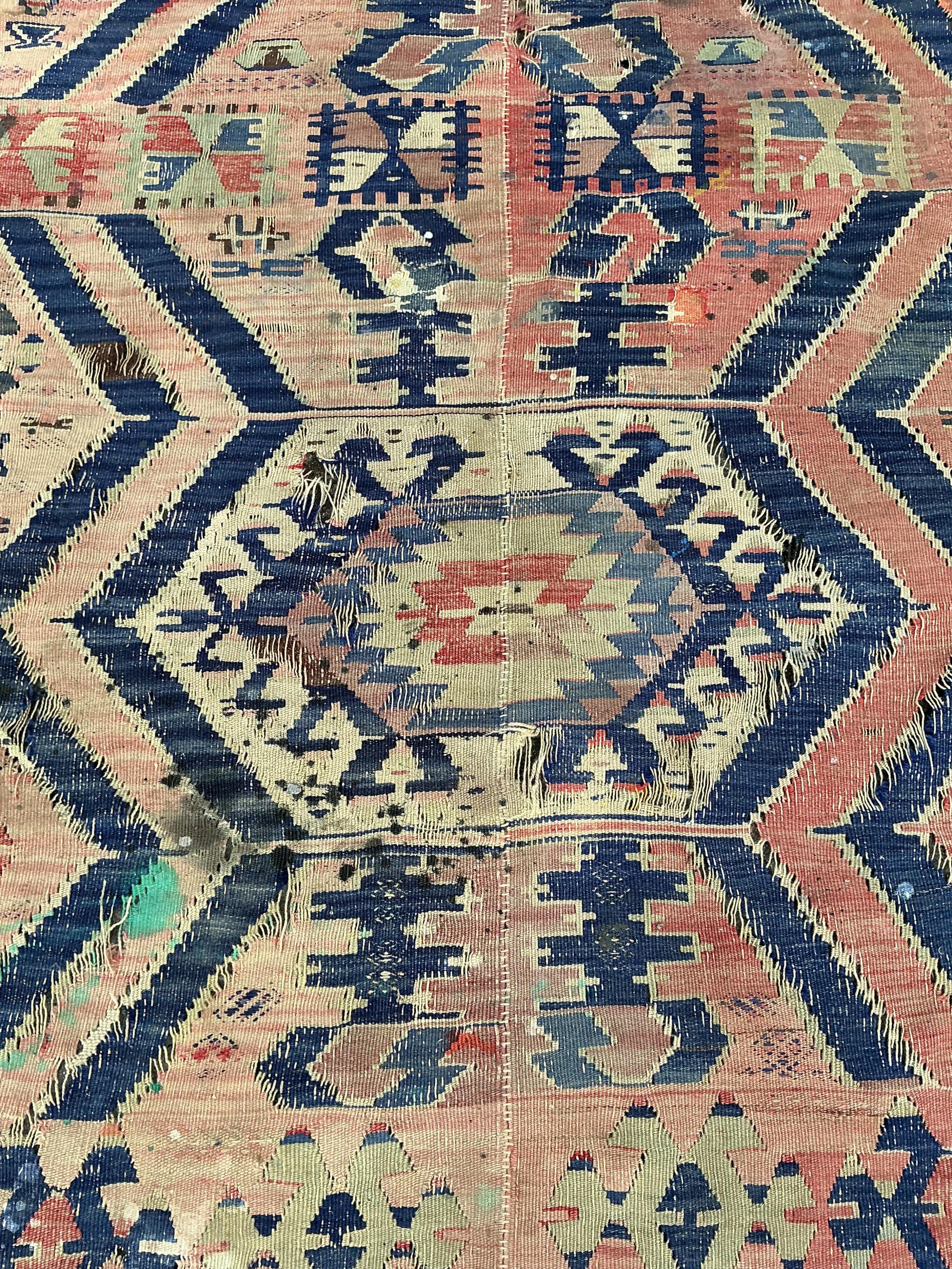 A Kilim polychrome flatweave carpet, 298 x 199cm